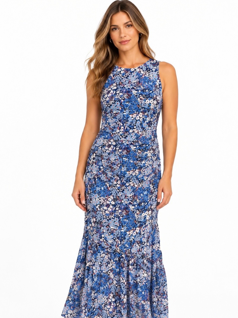Steve Madden Blue Floral Dress XL